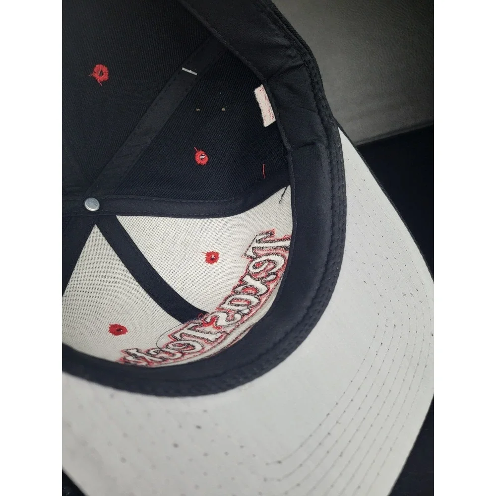 Vintage 1990's Texas Tech Red Raiders Hat Cap Fitted 7‎ 1/2 Black Zephyr Graf-X